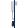 Комплект унитаза Berges Puma XL Rimless с инсталляцией Atom Line 043353 с сиденьем Микролифт и клавишей смыва Хром глянцевый