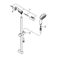Душевой гарнитур Grohe Tempesta Cosmopolitan 27578002 Хром латунь на стену