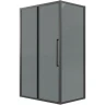 Душевой уголок Grossman Cosmo 130х70 120.K33.02.1370.21.10 профиль Черный матовый стекло тонированное