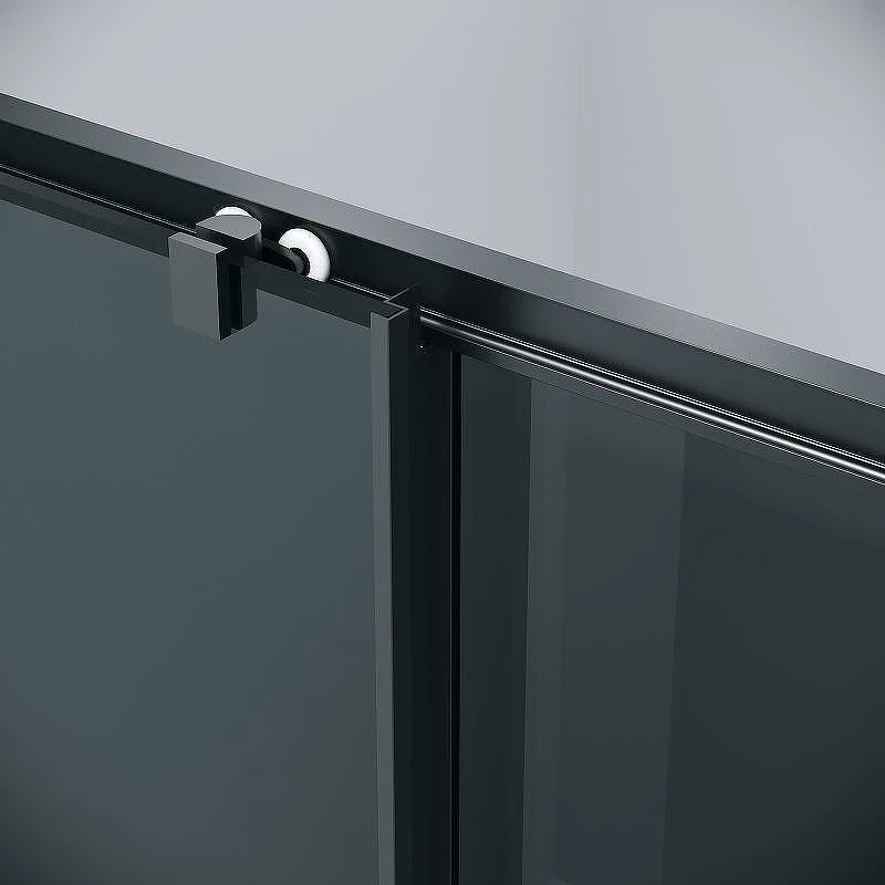 Душевой уголок Grossman Cosmo 130х70 120.K33.02.1370.21.10 профиль Черный матовый стекло тонированное