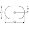 Раковина Geberit VariForm 60 500.730.01.2 Белая