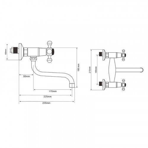 Смеситель для кухни WesnaArt Rassvet RAS02-190 цвет Хром