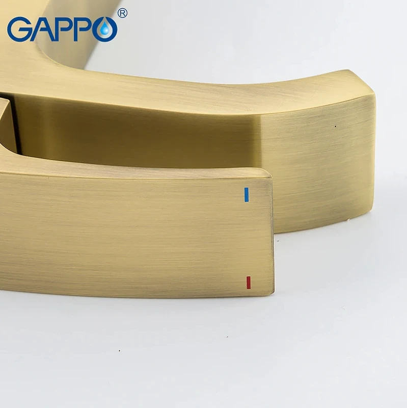 Смеситель для раковины Gappo G07-4 G1007-4 Бронза латунь