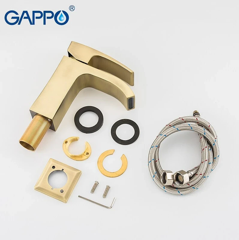 Смеситель для раковины Gappo G07-4 G1007-4 Бронза латунь