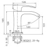 Смеситель для раковины Gappo G07-4 G1007-4 Бронза латунь