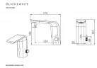 Смеситель для раковины Black&White Gravity GS-7101-GM 7101GM цвет Оружейная сталь