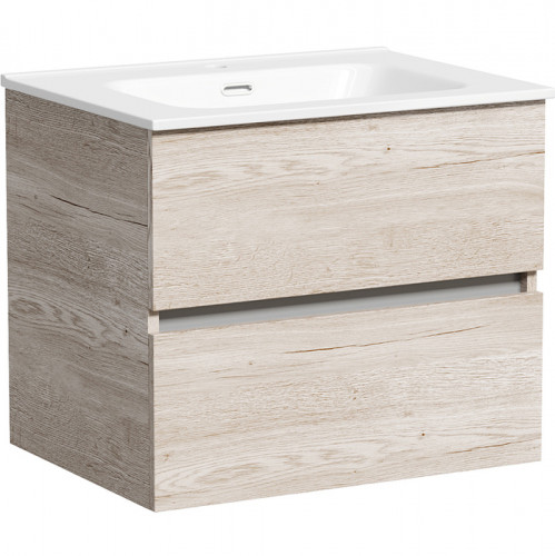 Тумба под раковину Sancos Urban 60 UR60EG подвесная Дуб Галифакс натуральный МДФ / ЛДСП