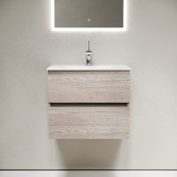 Тумба под раковину Sancos Urban 60 UR60EG подвесная Дуб Галифакс натуральный МДФ / ЛДСП