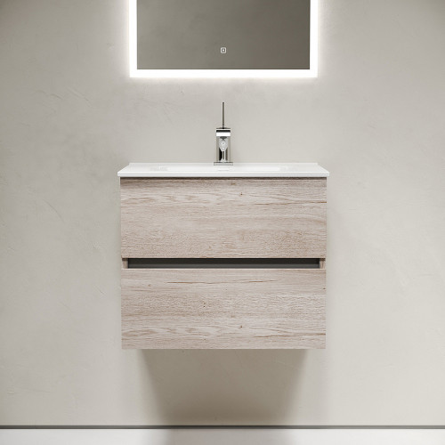 Тумба под раковину Sancos Urban 60 UR60EG подвесная Дуб Галифакс натуральный МДФ / ЛДСП