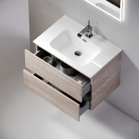 Тумба под раковину Sancos Urban 60 UR60EG подвесная Дуб Галифакс натуральный МДФ / ЛДСП