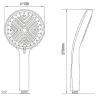 Ручной душ Melodia della vita Luxe MKP26310BL_bk Черный