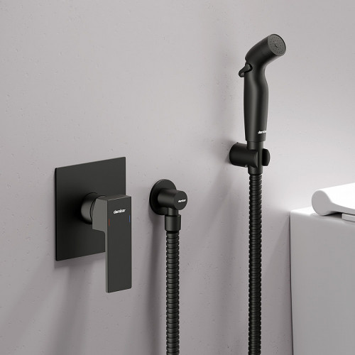 Гигиенический душ со смесителем Damixa Gala 537510300 Черный матовый латунь встраиваемый