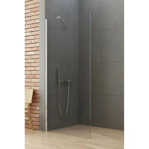 Душевая перегородка New Trendy New Soleo Chrome 120 K-0743 профиль Хром стекло прозрачное
