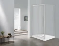 Душевой уголок Esbano Flex 120x80 ESOGF128PSC профиль Хром стекло прозрачное