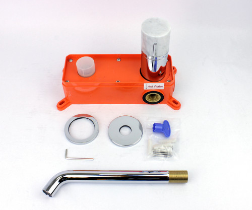 Смеситель для раковины Bronze de Luxe Focus 24686CM Хром латунь встраиваемый