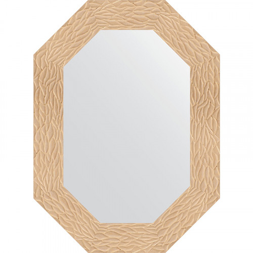 Зеркало Evoform Octagon 56x76 BY 7177 в багетной раме - Золотые дюны 90 мм стекло