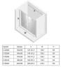Душевая дверь New Trendy New Soleo Chrome 150 D-0259A профиль Хром стекло прозрачное