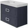 Тумба под раковину La Fenice Cubo Twin 90 FNC-01-CUB-BG-90-2 подвесная Синяя матовая