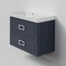 Тумба под раковину La Fenice Cubo Twin 90 FNC-01-CUB-BG-90-2 подвесная Синяя матовая
