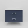 Тумба под раковину La Fenice Cubo Twin 90 FNC-01-CUB-BG-90-2 подвесная Синяя матовая