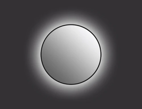 Зеркало Cersanit Eclipse 60 64146 с подсветкой Черное с датчиком движения стекло