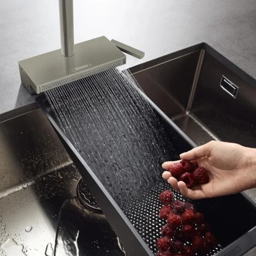 Смеситель для кухни Hansgrohe Aquno Select M81 73830800 Сталь