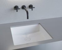 Раковина Salini Marea 42 07 1802207M Белая матовая искусственный камень (литьевой мрамор) встраиваемый