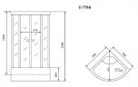 Душевая кабина Timo Lux 90x90 T-7790 с гидромассажем