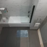 Шторка на ванну ARAGUT SL-блэк 75х140 Щ0000067926 профиль Черный матовый стекло прозрачное