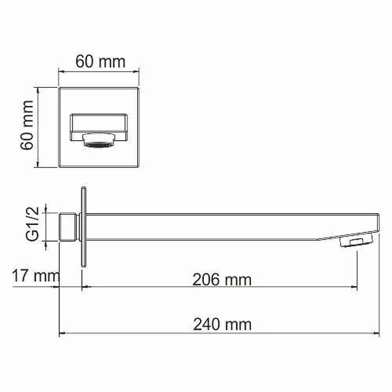 Излив для смесителя WasserKRAFT Sauer A187 цвет Золото глянцевое