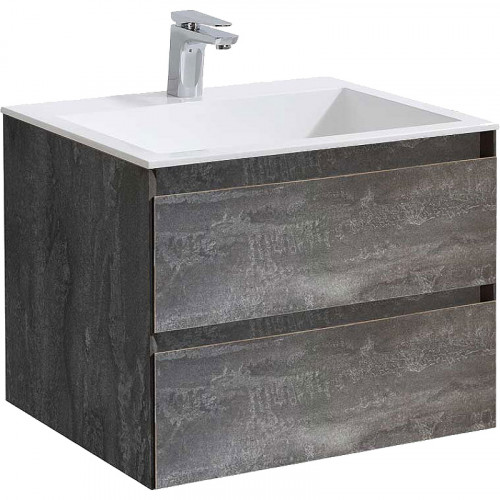 Тумба под раковину Vincea Luka 60 VMC-2L600GS подвесная G.Stone МДФ / ЛДСП