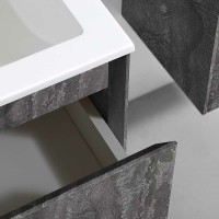 Тумба под раковину Vincea Luka 60 VMC-2L600GS подвесная G.Stone МДФ / ЛДСП