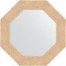 Зеркало Evoform Octagon 61х61 BY 7348 в багетной раме - Золотые дюны 90 мм стекло