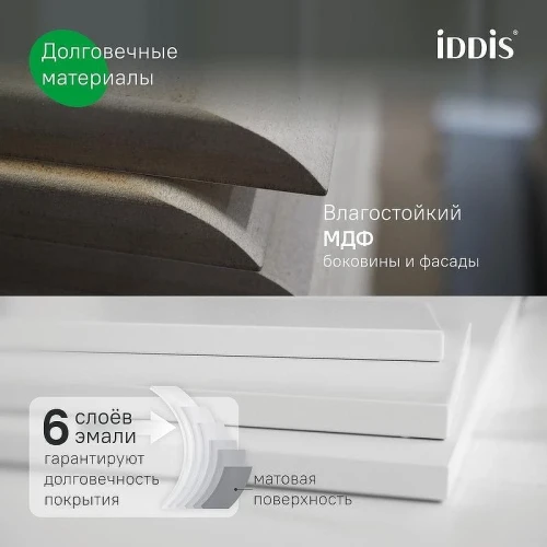 Тумба с раковиной Iddis Oxford Neo 100 OXN10D0i95K подвесная цвет Темно-серый