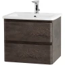 Тумба под раковину BelBagno 60 ALBANO-CER-600-2C-SO-RNG подвесная Robere Nature Grigio МДФ / ЛДСП