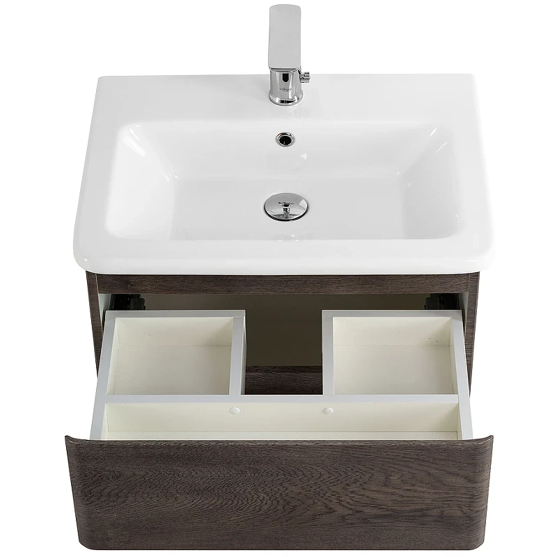 Тумба под раковину BelBagno 60 ALBANO-CER-600-2C-SO-RNG подвесная Robere Nature Grigio МДФ / ЛДСП