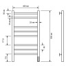 Электрический полотенцесушитель Comfysan Noumi EC-8 80x40 013769 Белый матовый