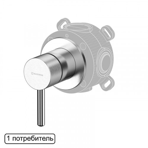 Смеситель для душа Whitecross Y brushed nickel Y1241NIB цвет Никель брашированный