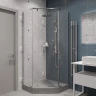 Душевой уголок DIWO Казань 88х88 Щ0000055601 профиль Хром стекло прозрачное