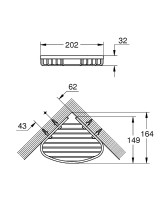 Полка-корзина Grohe BauCosmopolitan 40664001 Хром