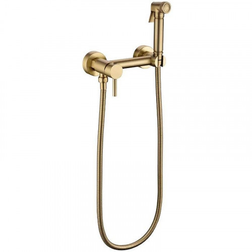 Гигиенический душ со смесителем Grocenberg GB103N-MG Золото матовое