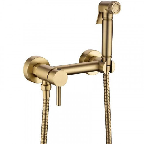 Гигиенический душ со смесителем Grocenberg GB103N-MG Золото матовое