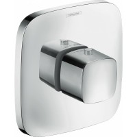Смеситель для душа Hansgrohe PuraVida Highflow 15772000 с термостатом Хром латунь встраиваемый