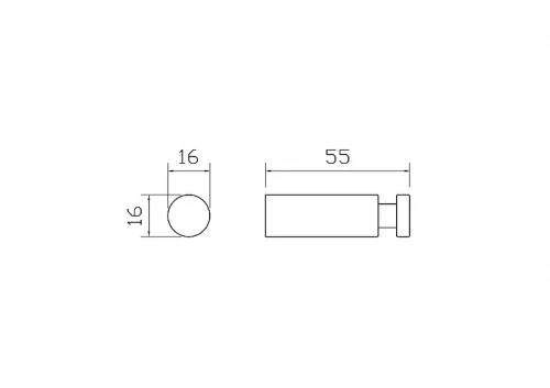 Крючок Wonzon &amp; Woghand Easy WW-8105-2-BGM цвет Темный графит