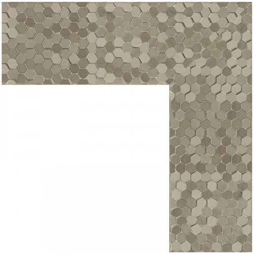 Зеркало Evoform Definite 96х76 BY 3276 в багетной раме - Соты титан 70 мм стекло