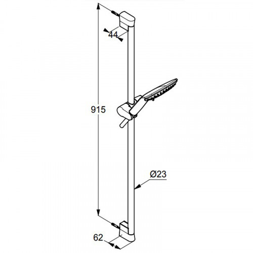 Душевой гарнитур Kludi Fizz 6774091-00 Белый Хром латунь на стену