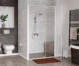 Душевой уголок WasserKRAFT Neime 90x90 19P03 профиль Белый матовый стекло прозрачное