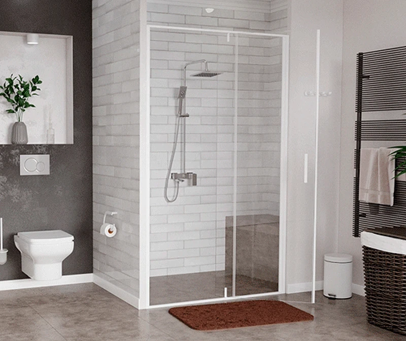 Душевой уголок WasserKRAFT Neime 90x90 19P03 профиль Белый матовый стекло прозрачное