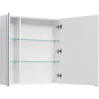 Зеркальный шкаф Aquanet Алвита New 80 277534 Белый матовый МДФ / ЛДСП, стекло
