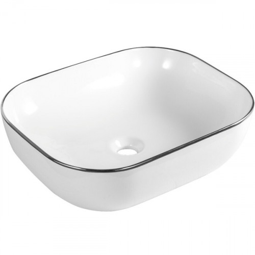 Раковина-чаша CeramaLux 50 D1302H011 Белая фаянс накладная